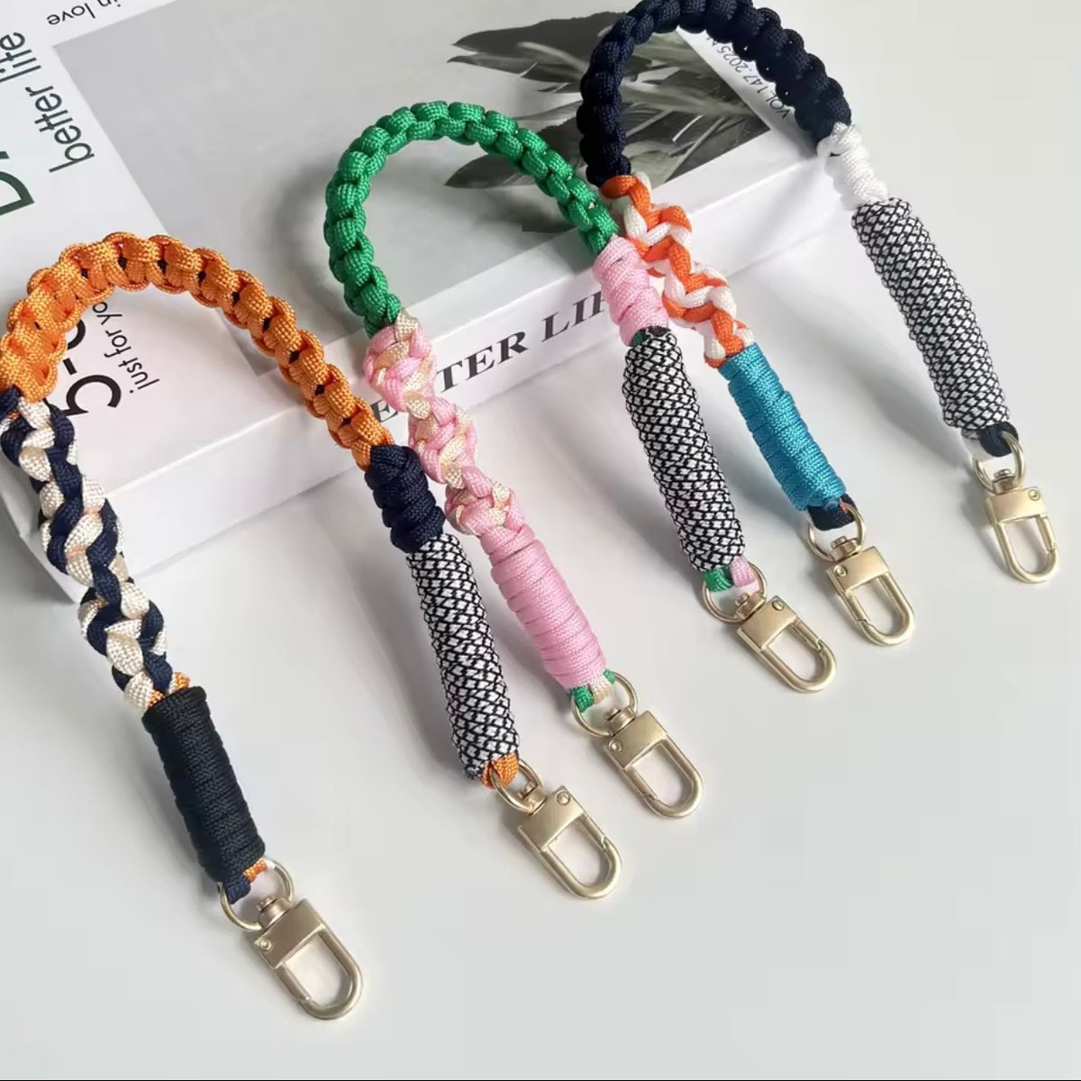 Elegant rope keyrings/phone lanyard - Little Bird Designs