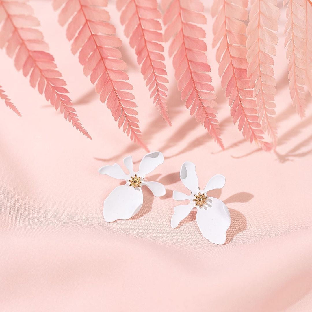 Alyssa Flower Earrings - Little Bird Designs