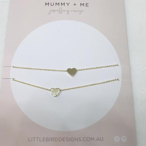 Mummy and Me Heart Necklaces - Little Bird Designs