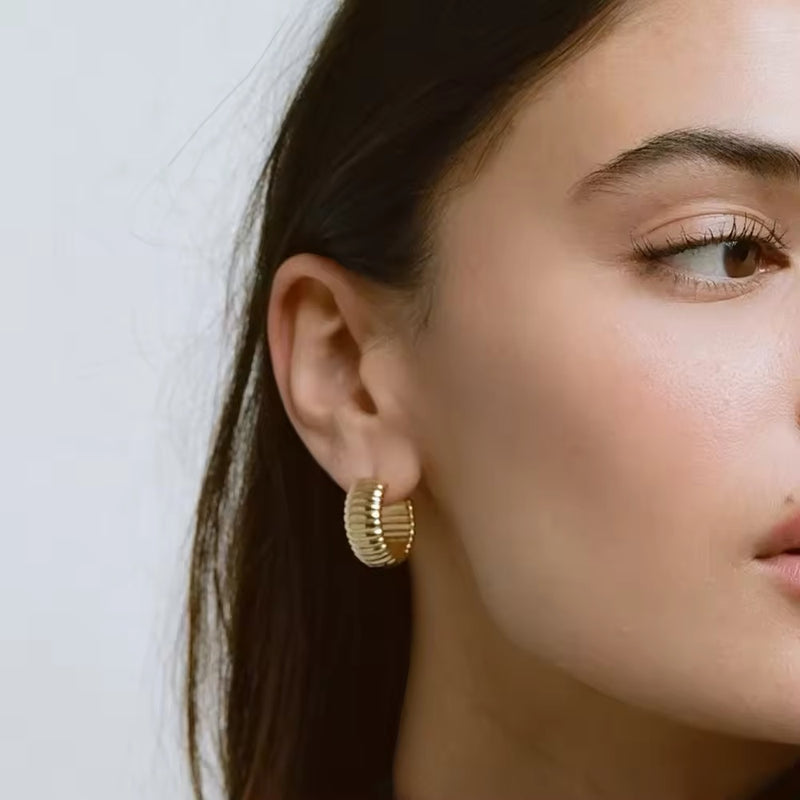 Lucia Hoop Earrings (preorder- arriving end November)