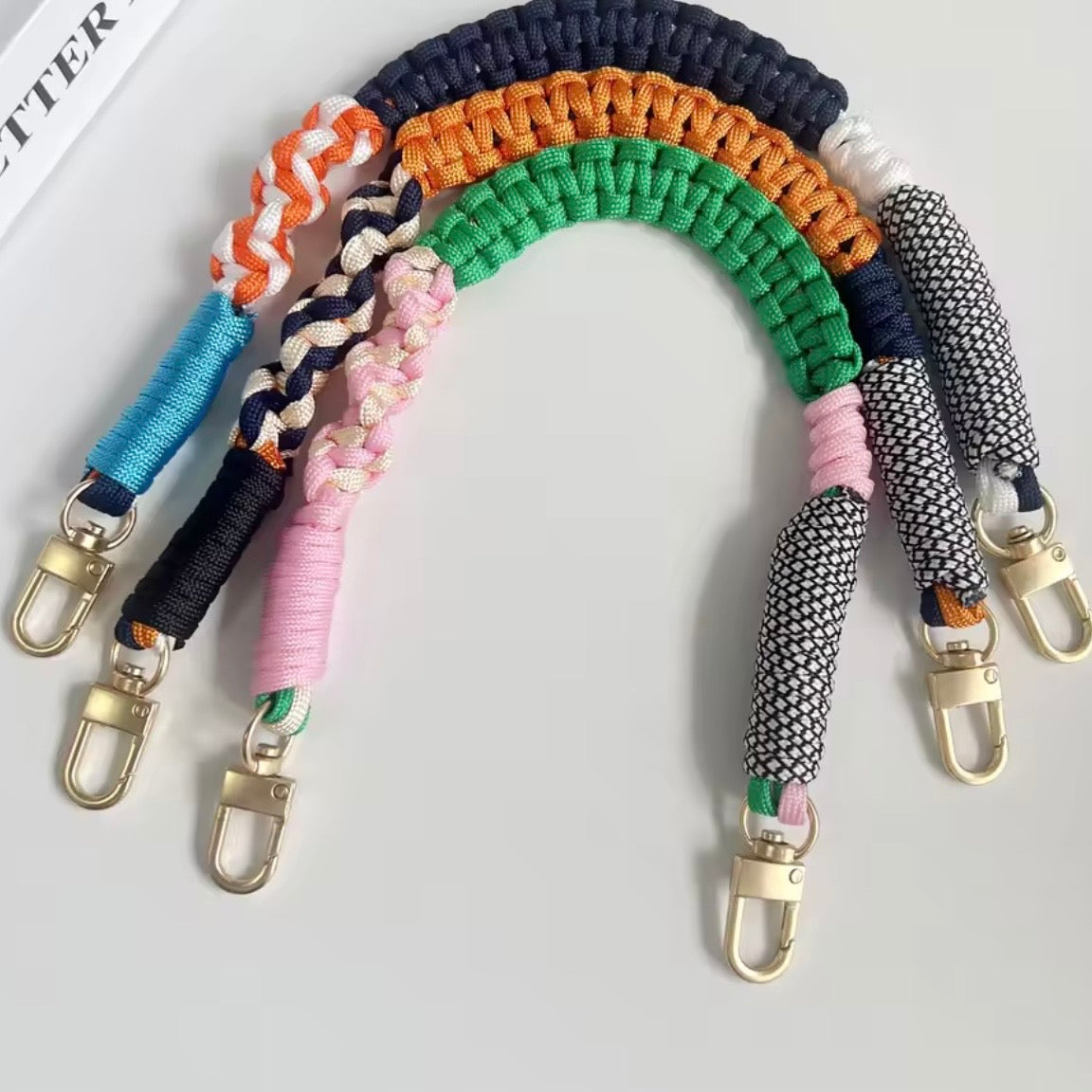 Elegant rope keyrings/phone lanyard - Little Bird Designs