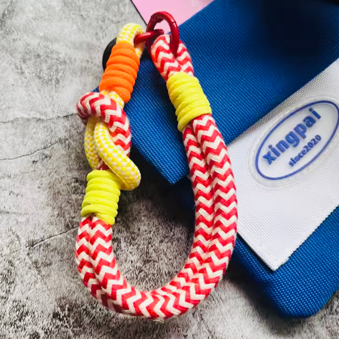 Colour pop rope keyrings - Little Bird Designs