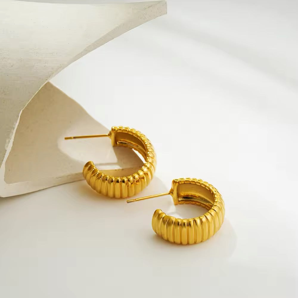 Lucia Hoop Earrings (preorder- arriving end November)