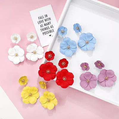 Emily Flower Earrings - Little Bird Designs