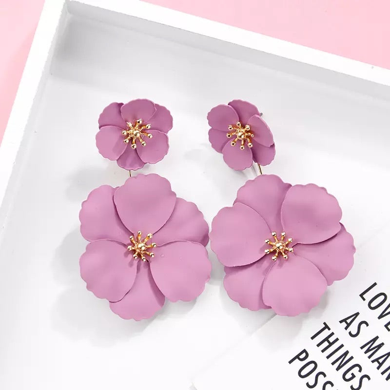 Emily Flower Earrings - Little Bird Designs